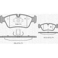 8110 11008 TRIDON Brake pads - front