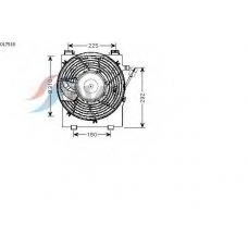 OL7518 AVA Вентилятор, охлаждение двигателя