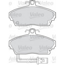 598683 VALEO Комплект тормозных колодок, дисковый тормоз