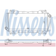 620931 NISSENS Радиатор, охлаждение двигателя