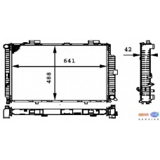 8MK 376 712-781 HELLA Радиатор, охлаждение двигателя