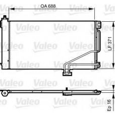 814186 VALEO Конденсатор, кондиционер