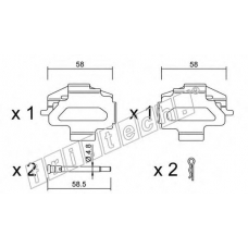 KIT.067 fri.tech. Комплектующие, колодки дискового тормоза