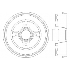 MBD261 MINTEX Тормозной барабан