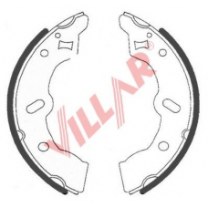 629.0744 VILLAR Комплект тормозных колодок