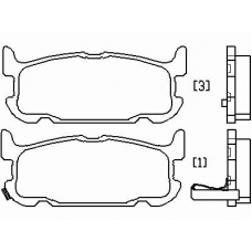 P 49 031 BREMBO Комплект тормозных колодок, дисковый тормоз