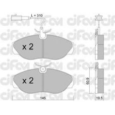 822-154-1 CIFAM Комплект тормозных колодок, дисковый тормоз