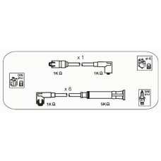 HR7 JANMOR Комплект проводов зажигания
