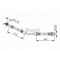 1 987 481 409 BOSCH Тормозной шланг