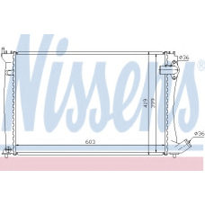 61386 NISSENS Радиатор, охлаждение двигателя