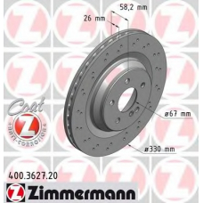 400.3627.20 ZIMMERMANN Тормозной диск