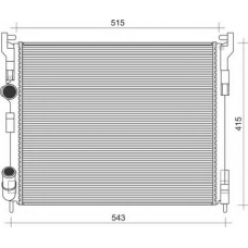 350213996000 MAGNETI MARELLI Радиатор, охлаждение двигателя