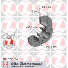 100.1229.52 ZIMMERMANN Тормозной диск