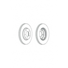 DDF2262C FERODO Тормозной диск