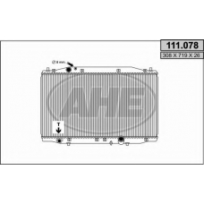 111.078 AHE Радиатор, охлаждение двигателя