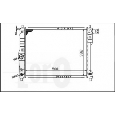 011-017-0005 LORO Радиатор, охлаждение двигателя