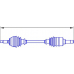 12702 SERCORE Приводной вал