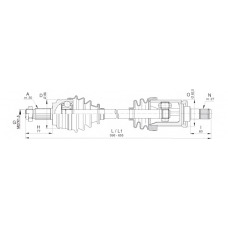 DRS6395.00 OPEN PARTS Приводной вал