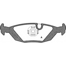 BPA0155.00 OPEN PARTS Комплект тормозных колодок, дисковый тормоз