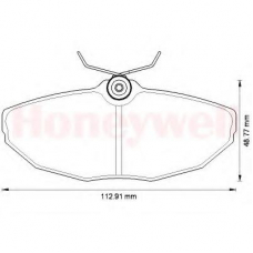 573256B BENDIX Комплект тормозных колодок, дисковый тормоз