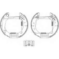 8DB 355 004-571 HELLA Комплект тормозных колодок