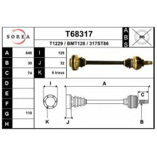 T68317 EAI Приводной вал