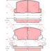 GDB384 TRW Комплект тормозных колодок, дисковый тормоз