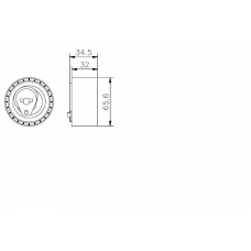 TKR 9200 TIMKEN Натяжной ролик, ремень грм