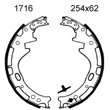 01716 BSF Комплект тормозных колодок