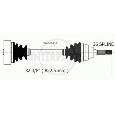 VW-8-20-213 InterParts Приводной вал