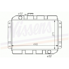 62330 NISSENS Радиатор, охлаждение двигателя