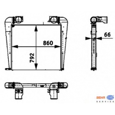 8ML 376 724-411 HELLA Интеркулер