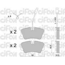 822-065-1 CIFAM Комплект тормозных колодок, дисковый тормоз