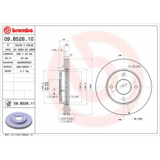 09.B526.11 BREMBO Тормозной диск