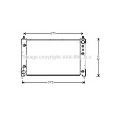 HDA2037 AVA Радиатор, охлаждение двигателя