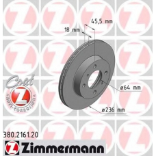 380.2161.20 ZIMMERMANN Тормозной диск