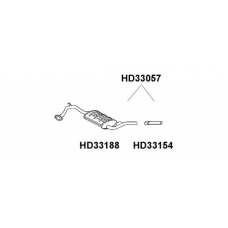 HD33154 VENEPORTE Труба выхлопного газа