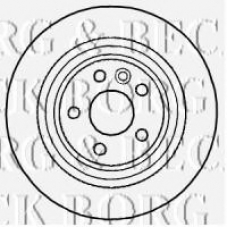 BBD4587 BORG & BECK Тормозной диск
