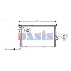 050004N AKS DASIS Радиатор, охлаждение двигателя