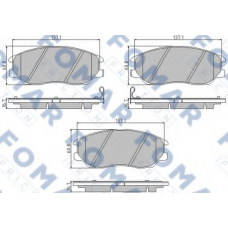FO 847681 FOMAR ROULUNDS Комплект тормозных колодок, дисковый тормоз