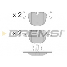 BP3558 BREMSI Комплект тормозных колодок, дисковый тормоз