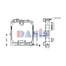 130610T AKS DASIS Радиатор, охлаждение двигателя