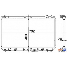 8MK 376 718-551 HELLA Радиатор, охлаждение двигателя