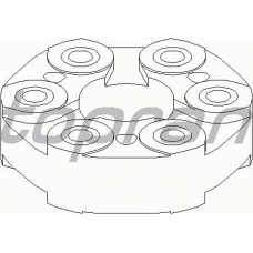 500 291 TOPRAN Шарнир, продольный вал