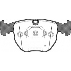 BPA0596.10 OPEN PARTS Комплект тормозных колодок, дисковый тормоз