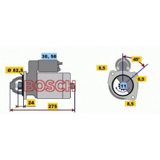 0 001 218 125 BOSCH Стартер