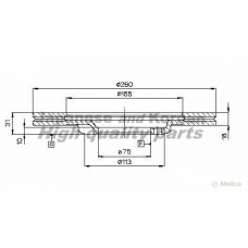 0990-6303 ASHUKI Тормозной диск