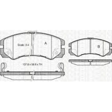 8110 24010 TRIDON Brake pads - front