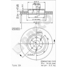 BS 8539 BRECO Тормозной диск