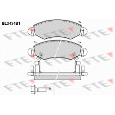 BL2434B1 FTE Комплект тормозных колодок, дисковый тормоз